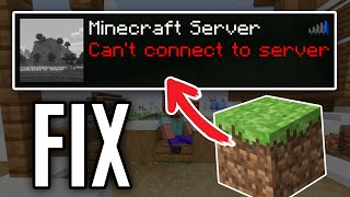 Unable to Join Minecraft Server How to Fix Cant Connect to Server on Minecraft [upl. by Etra]