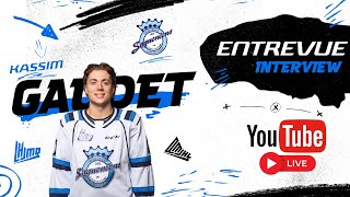 QMJHL Youtube Live  with Kassim Gaudet Chicoutimi Saguenéens [upl. by Etessil358]