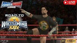 CM Punk Road To Wrestlemania  WWE Smackdown vs Raw 2009 FULL WALKTHROUGH [upl. by Nama]