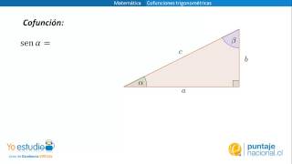 Matemática  Cofunciones trigonométricas [upl. by Allemat341]