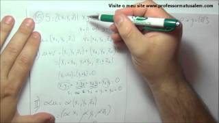 Álgebra Linear  2  4  subespaço vetorial  exercício resolvido 8 [upl. by Goto]