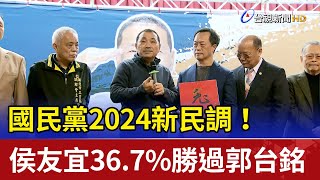 國民黨2024新民調！侯友宜367勝過郭台銘 [upl. by Preuss]