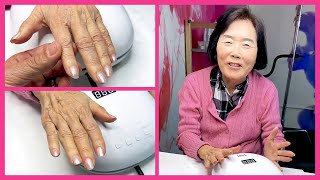 YN NAIL SCHOOL  Doing A 3Week Fiber Gel Manicure on My Mom [upl. by Cohleen]