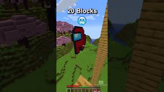 Minecraft 1 Block vs 1000 Blocks Jump 😰😰😰 [upl. by Haswell931]