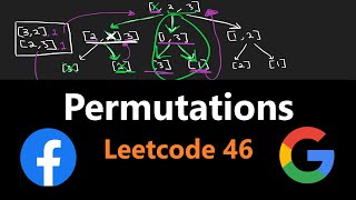 Backtracking Permutations  Leetcode 46  Python [upl. by Mathias224]