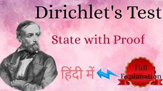 Dirichlets Test For Uniform Convergence  StateProof in Hindi By ProperEdu [upl. by Zandra]