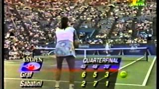 Gabriela Sabatini v Steffi Graf US Open 1993 pt4 [upl. by Attolrahc]