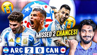 Argentina vs Canada 20 Highlights amp Review  Messi Missed Chances 😕 [upl. by Hsirt]