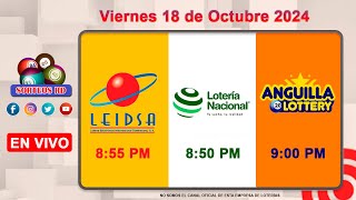 Lotería Nacional LEIDSA y Anguilla Lottery en Vivo 📺│Viernes 18 de Octubre 2024 855 PM [upl. by Winther]