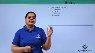 Class 11th – Barriers  Entrepreneurship  Tutorials Point [upl. by Spoor]