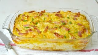 Patatas gratinadas con bacon y queso ¡Riquísimas y muy fáciles de preparar [upl. by Yahska]