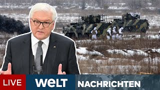 KRIEGSGEFAHR UkraineKrise überschattet die Wahl zum Bundespräsidenten  WELT Newsstream [upl. by Llewkcor]