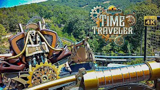 2024 Time Traveler Roller Coaster On Ride Back 4K POV Silver Dollar City [upl. by Norbel]