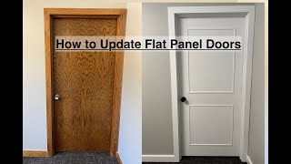 How to Update a Flat Panel Door with Simple Trim [upl. by Shanks]