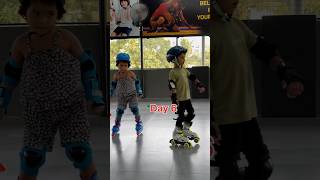 Skating journey 1 to 7 days viralvideo shortvideo [upl. by Schoof]