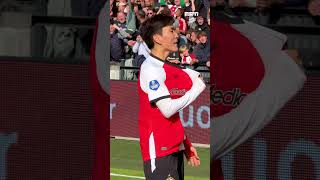 Inbeom HWANG maakt eerste voor FEYENOORD ⚽️ [upl. by Arammahs986]