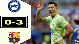 Barcelona vs Alaves 30 All Goals amp Highlights [upl. by Addiego311]