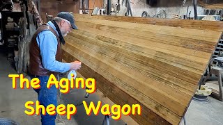 Blending New Wood with the Old Sheep Wagon  Engels Coach Shop [upl. by Namia]