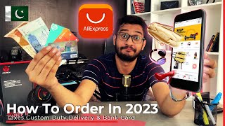 how to order on aliexpress ali baba in pakistan in 2023 new tax on ali express online order custom [upl. by Arnulfo]