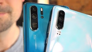 Huawei P30 Pro vs P30  Sidebyside comparison [upl. by Ahsenal]