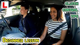 Best Beginner Driving Lesson  Clutch control tips [upl. by Ahtamat]