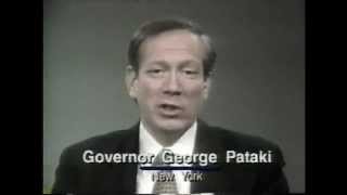 January 1996 Governor Pataki of New York praises The Weather Channel [upl. by Soren]