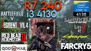 Amd R7 240  i3 4130  Test In 8 Games [upl. by Puritan585]