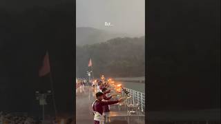 Rishikesh Ganga Aarti🙏🕉️ travelmonkey travel hindusanatandharma [upl. by Hnil973]