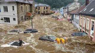 Romania is sinking Cyclone Boris and major flooding destroy homes in Galati [upl. by Hector590]