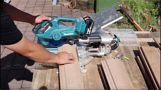 MAKITA 36V BRUSHLESS MITRE SAW  FIRST IMPRESSIONS [upl. by Adner]