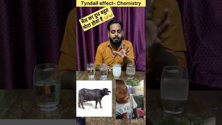 Tyndall effect  Chemistry  Class 9101112 experiment science tyndalleffect viralvideo [upl. by Enihpets]