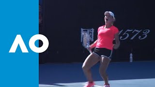 Yulia Putintseva v Barbora Strycova match highlights 1R  Australian Open 2019 [upl. by Atnauq]