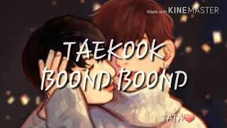 Taekook boond boond hindi song ❤❤❤ [upl. by Alat440]