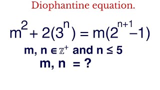 Solving A Diophantine Equation  Math Olympiad Preparation [upl. by Halette]