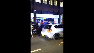 Stage 3 BMW M140i shooting flames in London [upl. by Niro]