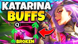 Riot turned Katarina into a POKE MAGE NEW Q BUFF IS BROKEN [upl. by Sofko]