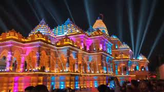 Ram Mandir Ayodhya status  Ram mandir whatsapp status Ram shiya ram song Status  night rammandir [upl. by Latsryc]