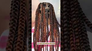 Jumbo Knotless Braids [upl. by Eynobe]