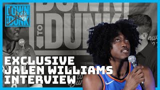 Jalen Williams Exclusive Interview [upl. by Miran508]