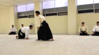 Waka Sensei Mitsuteru Ueshiba Katate dori Shiho nage [upl. by Ennaed931]