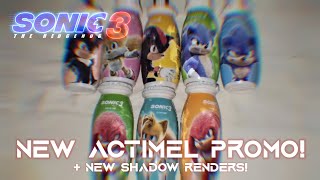 ACTIMEL PROMOS  SHADOW RENDERS  SONIC MOVIE 3 NEWS [upl. by Eliott920]