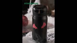 Halloween Black Cat Stainless Steel Thermos Tumbler Starbucks China Halloween 2021 Edition [upl. by Igig819]