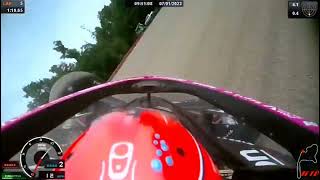 Simon Pagenaud Flip Onboard  2023 Honda Indy 200 Practice [upl. by Atilrac]