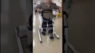 Lower limb exoskeleton gait training system [upl. by Ecnadnak]