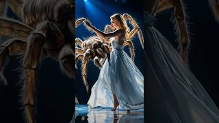 The woman fuses with a spider on AGT americagottelent magic miracle fusion [upl. by Ulah]