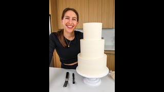 Making a Carrot Cake Wedding Cake shorts [upl. by Aikemahs]