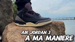 Air Jordan 3 A MA MANIERE  On Feet “while you were sleeping” [upl. by Livvie]