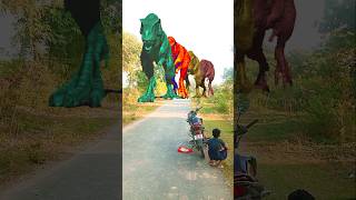 Real Jurassic world TRex vs Triceratops Part 1214 shorts dinosaur trex dinosour jurassicworld [upl. by Senhauser30]