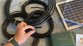 Review Ankway Complete Irrigation Solar Drip System [upl. by Gnav]