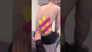 Kinesiology Taping for Lower back Quadratus Lumborum amp Sacroiliac Joint [upl. by Letreece]